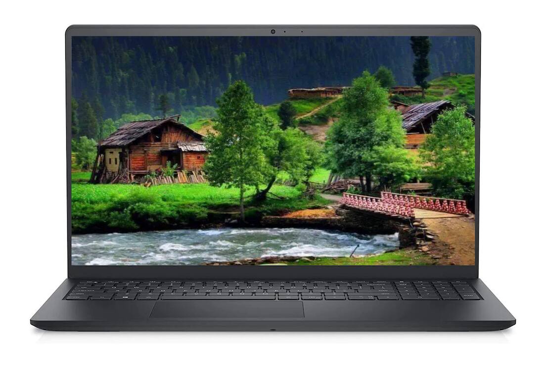 Front. Dell - Inspiron 3525 Laptop 15.6 FHD Display (Ryzen 7 5825U, 16GB, 1TB SSD, AMD Radeon, WiFi 5, Win 11 Pro) - Carbon Black.