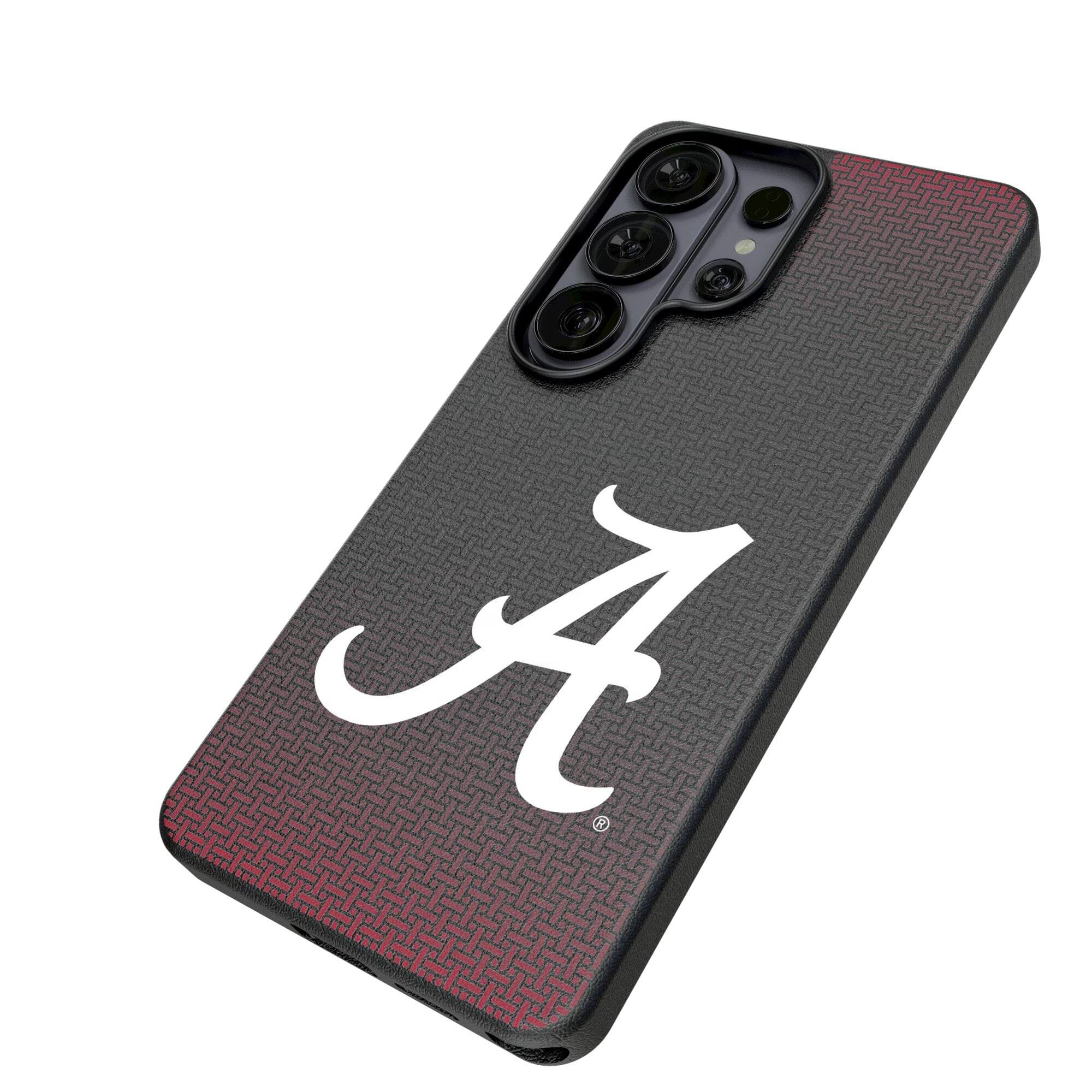 Alt View 1. Keyscaper - Alabama Crimson Tide Script A Galaxy Magnetic Bump Case - S25 Ultra - Black.