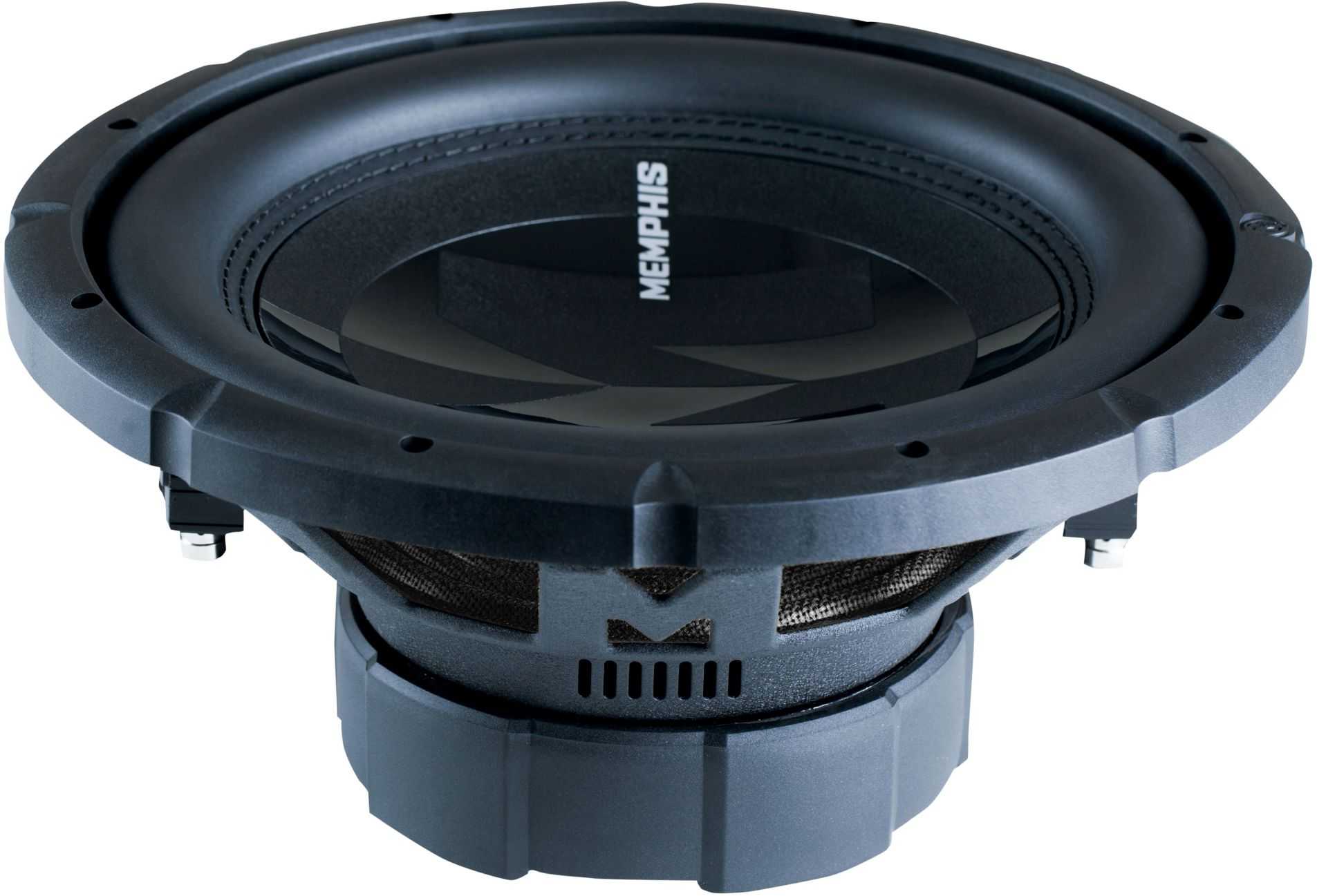 Alt View 1. Memphis Car Audio - Memphis Audio PRX124W 12" Power Reference Single 4-Ohm Subwoofer Replacement - 300 wRMS - Black/Gray.