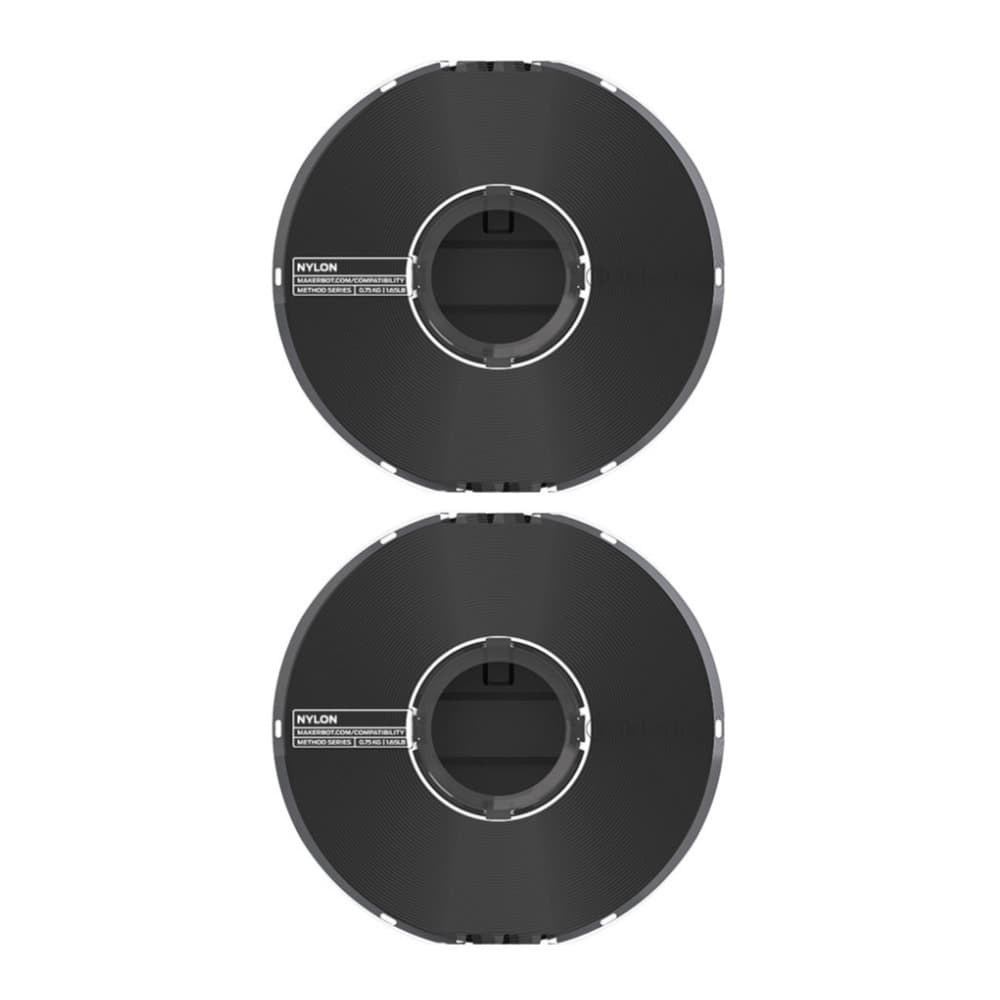 MakerBot - Nylon Filament Spool for Method 3D Printer (Black, 1.54lb, 2-Pack)