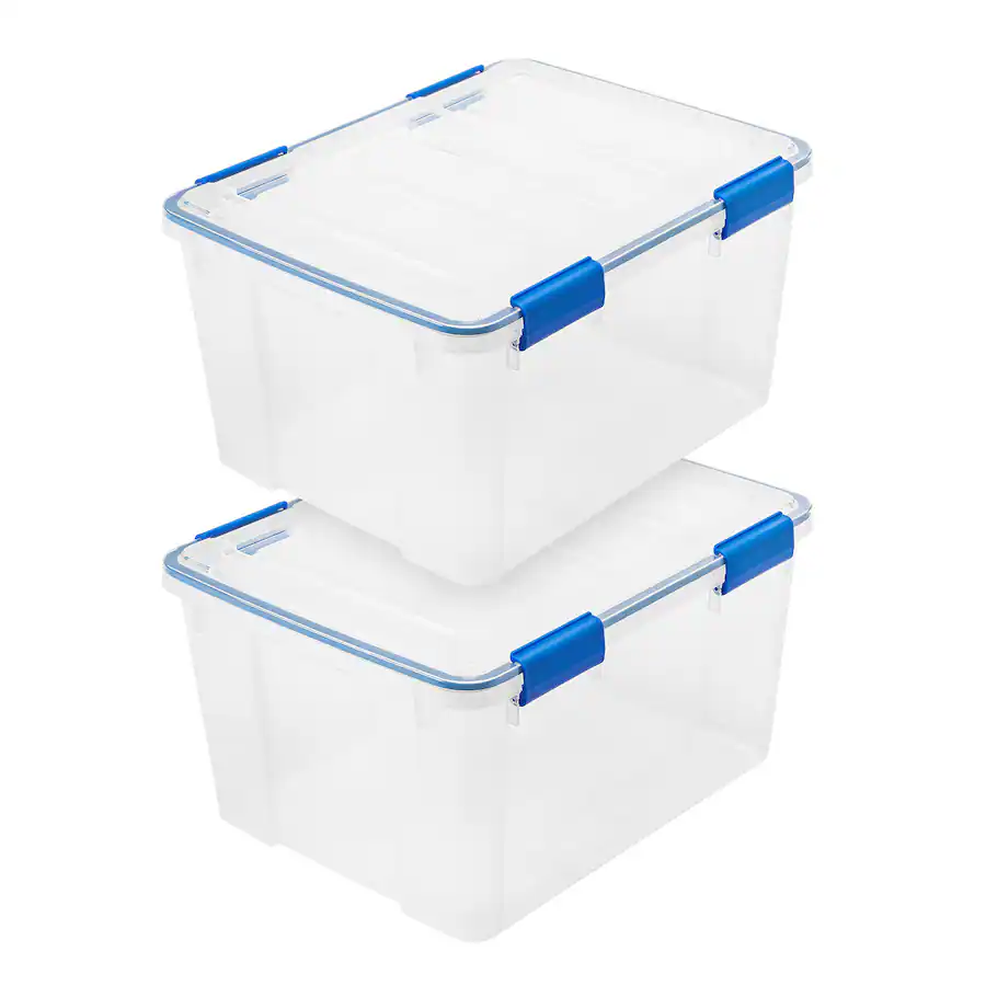 Container With Chasis IRIS USA Storage Box with Gasket Seal Lid, Heavy Duty Moving Containers ...