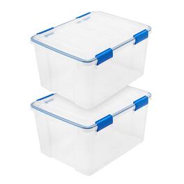 IRIS USA - Storage Box with Gasket Seal Lid, Heavy Duty Moving Containers with Tight Latch, Weather Proof Tote Bin -