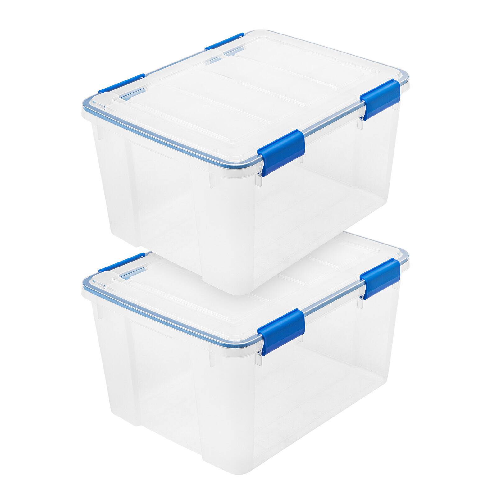 IRIS USA Storage Box with Gasket Seal Lid, Heavy Duty Moving Containers ...