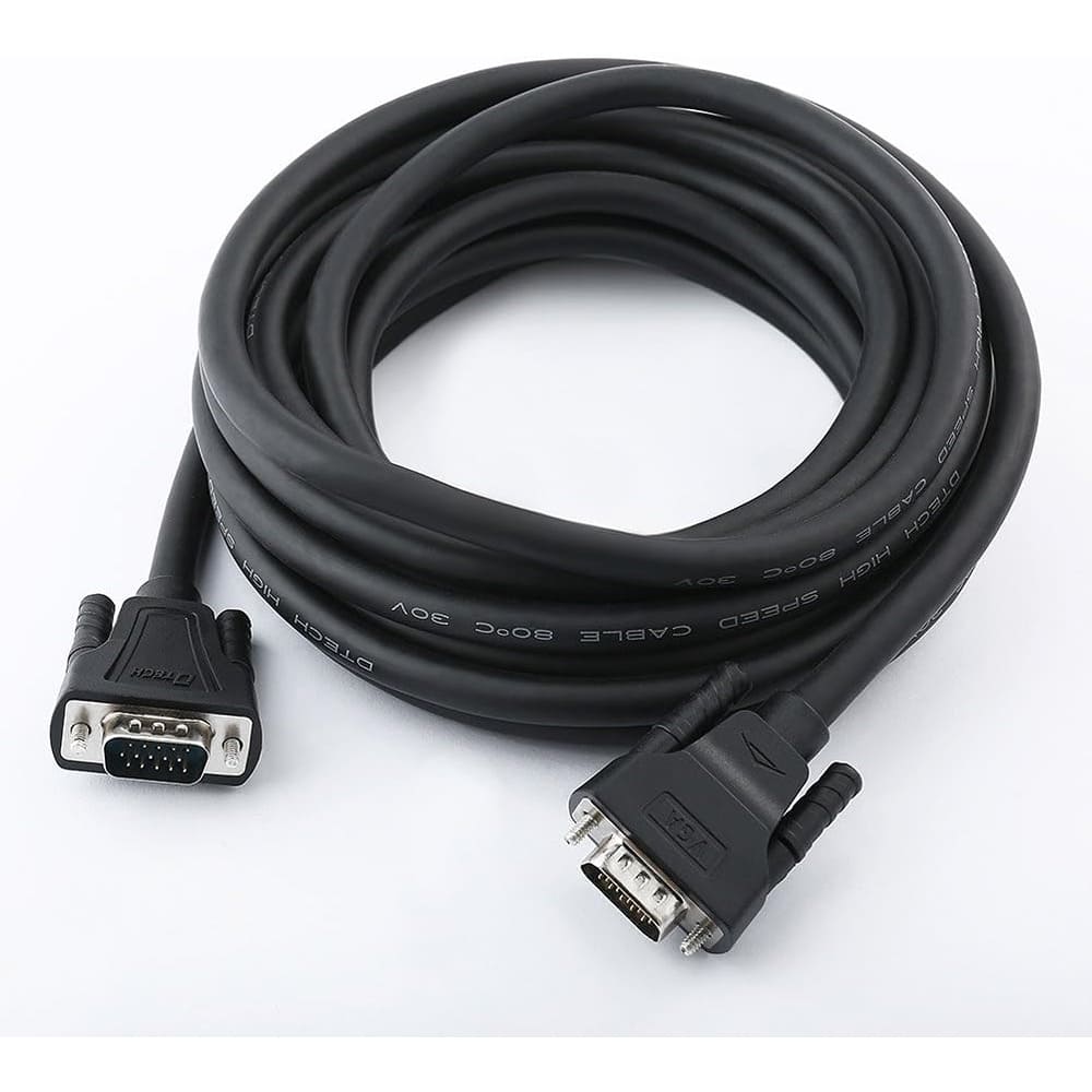 PARKER SLATER - VGA to VGA Cable – 1080P HD, 15-Pin Male-to-Male, 25 Ft Black