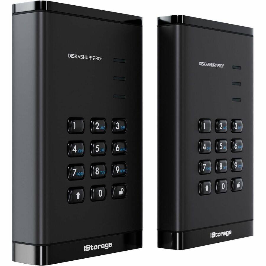 DISKASHUR PRO³

1 2 ABC 3 DEF  
4 GHI 5 JKL 6 MNO  
7 PQRS 8 TUV 9 WXYZ  
0

iStorage