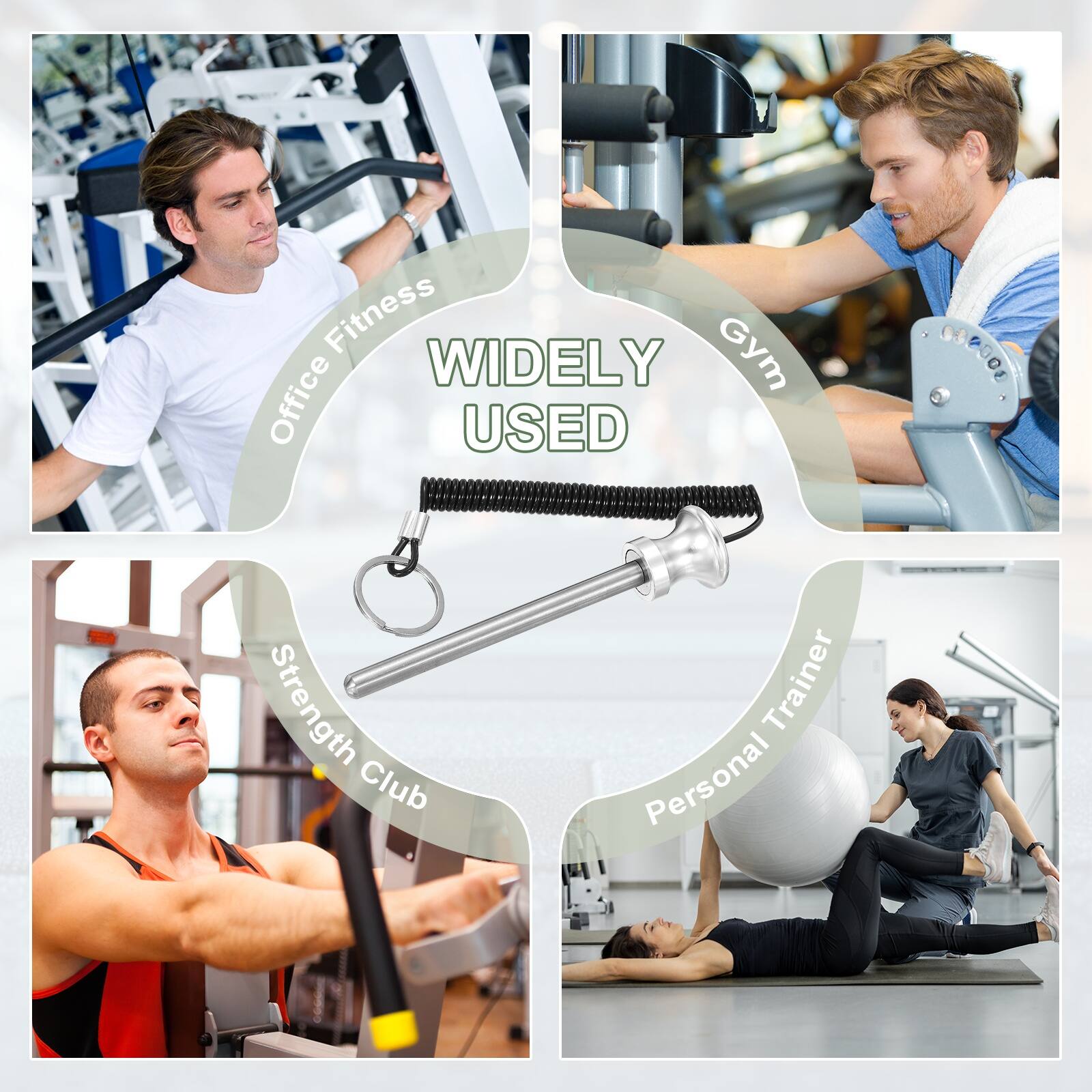 Office Fitness  
WIDELY USED  
Gym  
Strength Club  
Personal Trainer