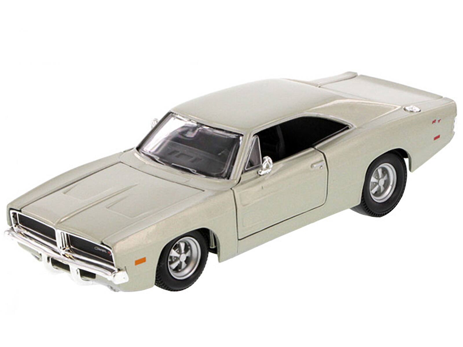 Alt View 1. Maisto - 1969 Dodge Charger R/T Hemi Silver 1/25 Diecast Car Model by Maisto.