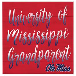 Jardine - Ole Miss Rebels 10'' x 10'' Grandparent Plaque - Red