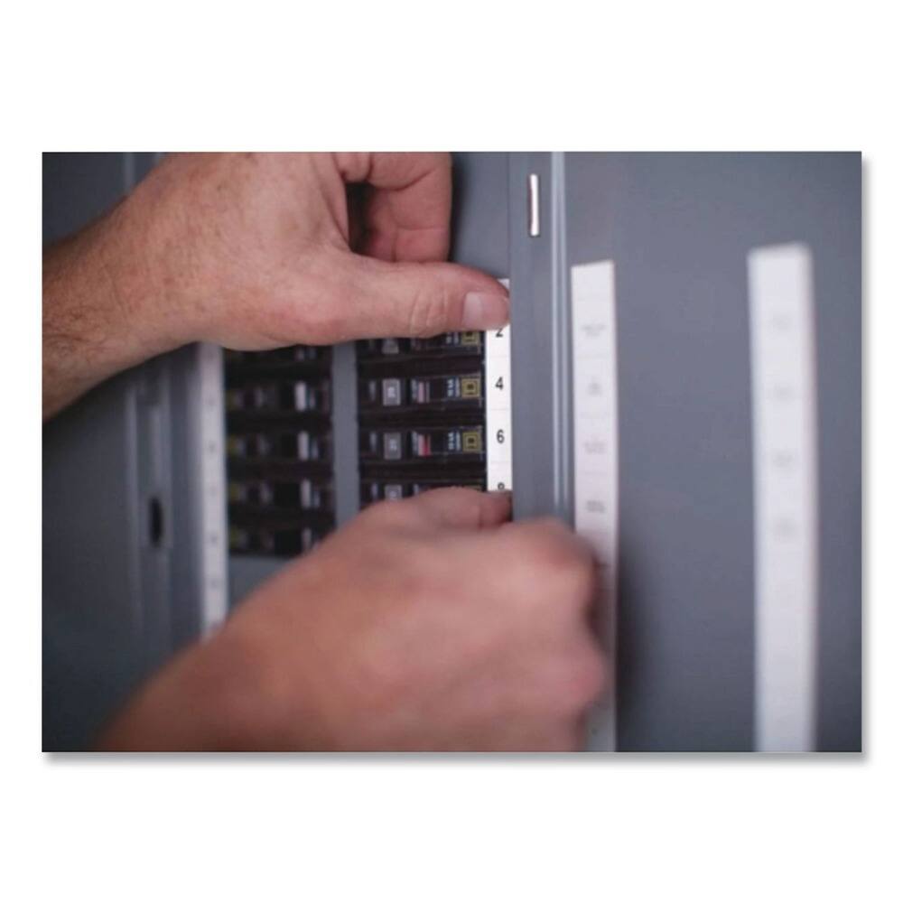 Back. DYMO - DYMO 622289 Rhino 0.5 in. x 18 ft. Permanent Vinyl Industrial Label Tape - Clear/Black Print - Clear.