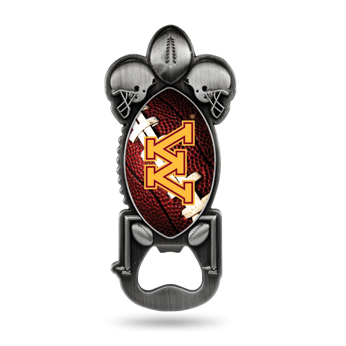 Front. Rico Industries - Minnesota Golden Gophers Party Starter Magnetic Metal Bottle Opener - Multi.