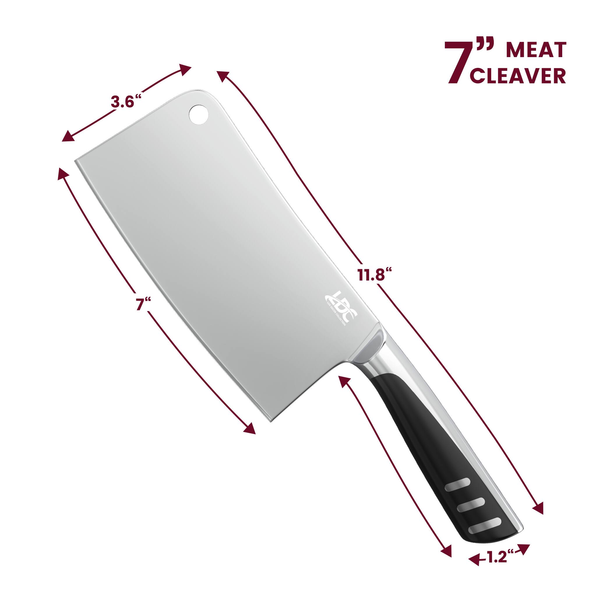 3.6" "7" MEAT CLEAVER 11.8" LDC C 1.2"