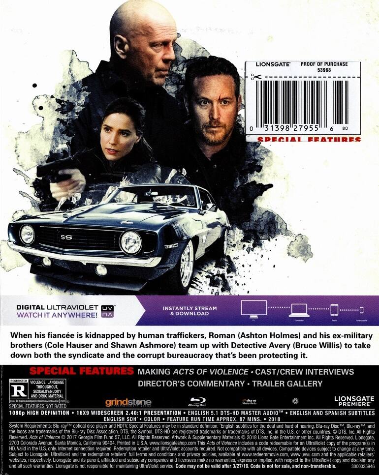 Alt View 1. Acts of Violence   - BLU-RAY.