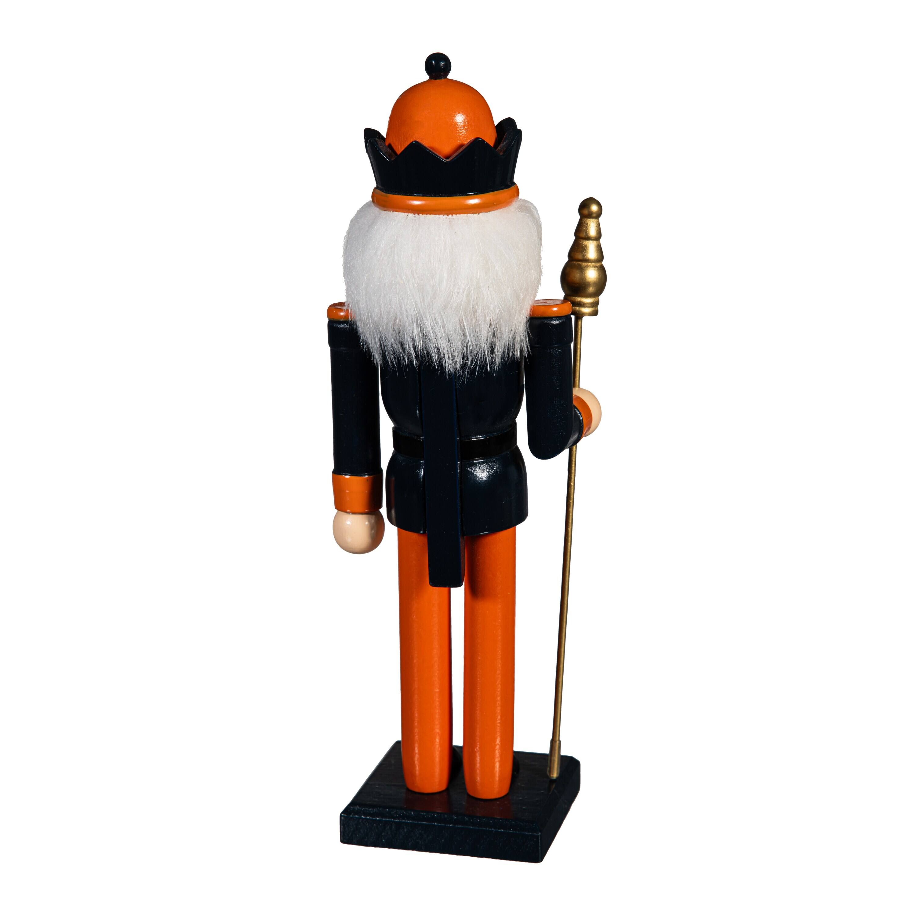 Alt View 1. Evergreen Enterprises - Chicago Bears 12" Wooden Nutcracker Statue - Multicolor.