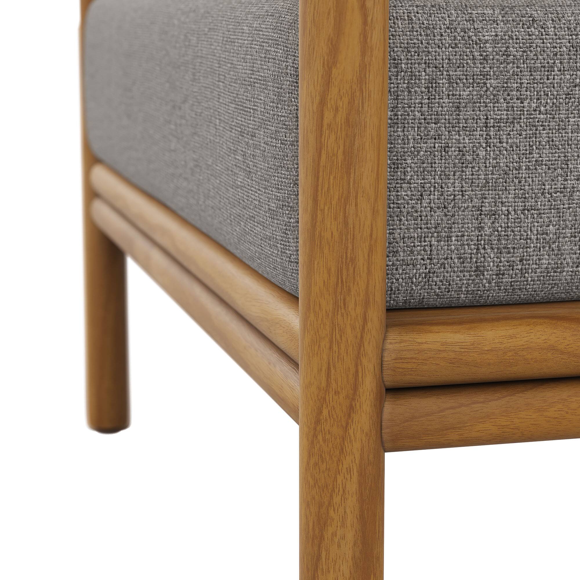 Alt View 6. Modway - Wren Outdoor Patio Teak Wood Armchair by Modway - Natural Driftwood.