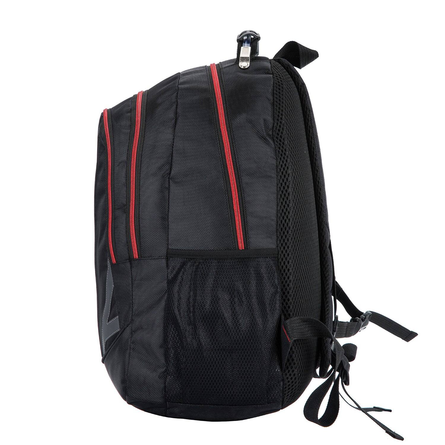 Left. DUKAP - DISRUPTOR Executive Backpack for Laptops up to 15.6''-Inches - BLACK.