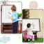 Alt View 13. Costway - Kids' Standing Art Easel Dry-Erase Board Double Sided Chalkboard - Coffee.