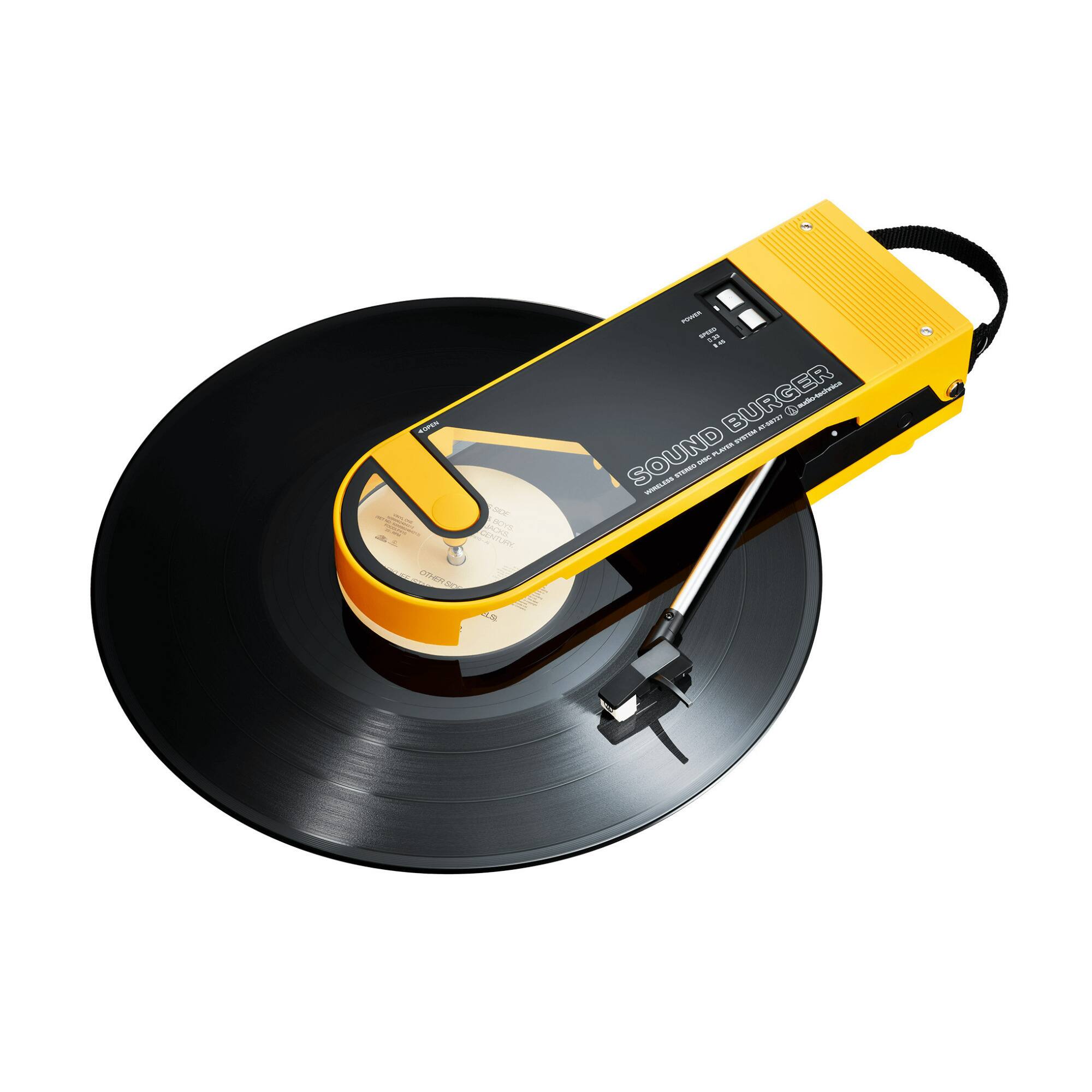 SOUND BURGER  
PORTABLE USB RECORD PLAYER  
COMPACT AND PORTABLE  
USB POWERED  
COMPATIBLE WITH MP3 PLAYERS AND USB DEVICES