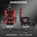 DIMENSIONS
25.2" 21.6"
DOWINX 27" 27" - 30"
DOWINX 14.5" 19.2"
48.2" - 51.3"
32" 20"
5" 17.6"-15.2"
27.5"
RECOMMENDED SIZE
5'3"-5'11"
<400lbs
Note: There will be errors in the data due to manual measurement.