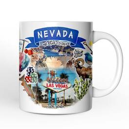 OrnamentallyYou - Artistic Nevada State Themes and Landmarks Mug - White