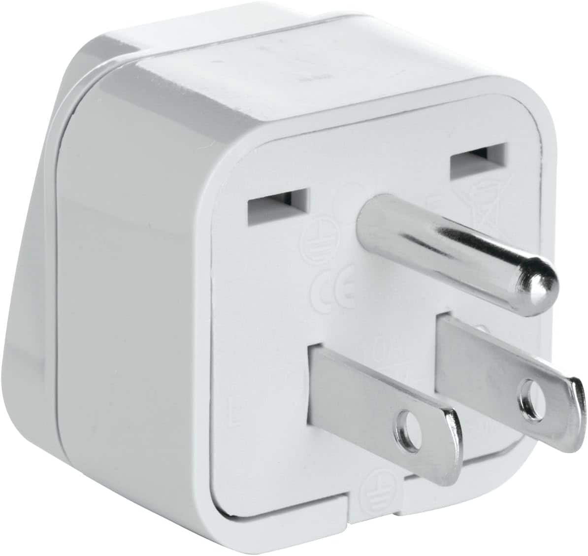 Travel Smart Conair Type B For Worldwide Adapter Plug In - White