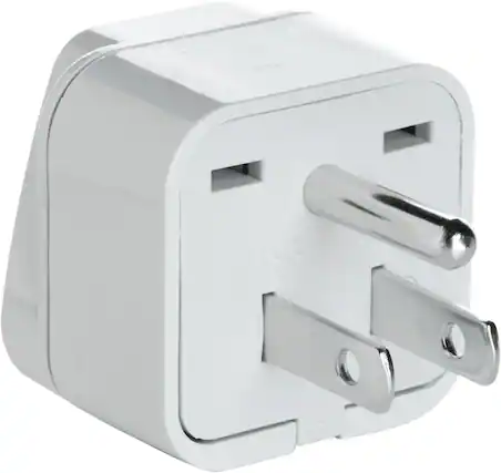 Front. Conair - Travel Smart Conair Type B For Worldwide Adapter Plug In - White.