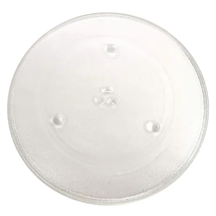 Front. HQRP - 16.5-inch Glass Turntable Tray for GE WB48X10046 JES2251SJ01 JES2251SJ02 JES2251SJ03 Microwave.