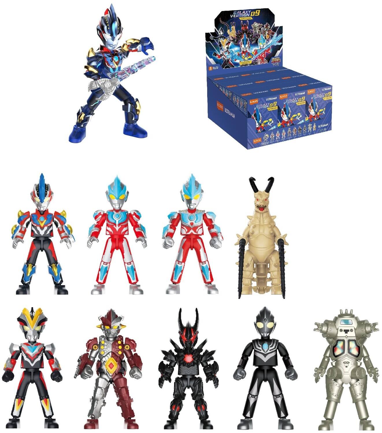 Blokees - Ultraman - Galaxy Version - 09: Glitter Ginga 9ct Model Kit Display - COLLECTIBLES