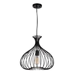 CWI Lighting - Darleen 1 Light Down Pendant With Finish - Black