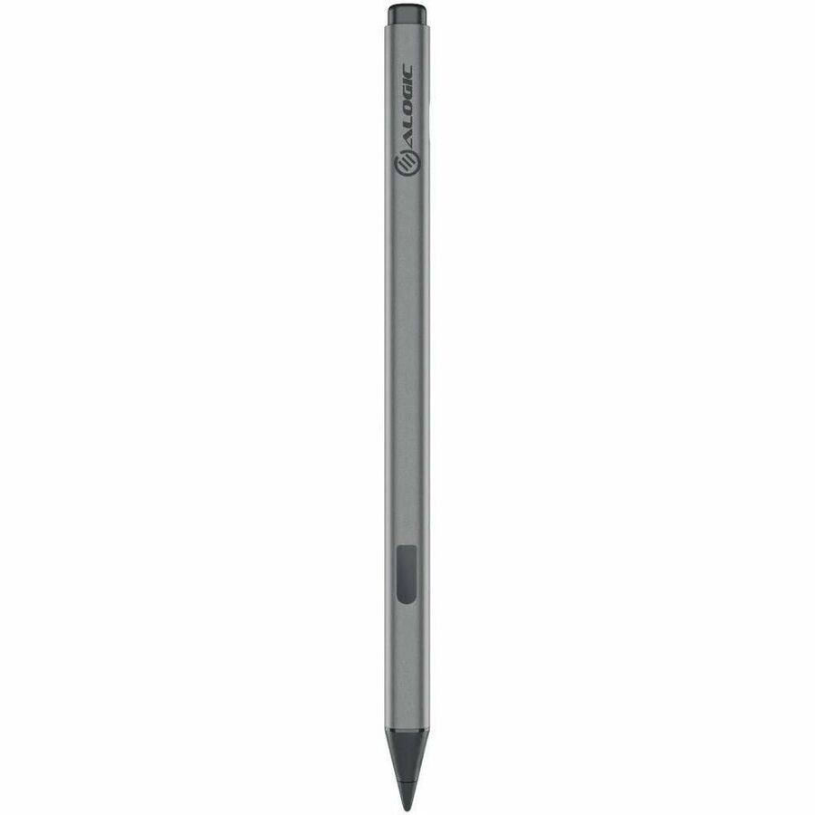 Alt View 3. Alogic - Alogic Clarity Active Stylus Pen 2 - Integrated Writing Pen - 1 - Replaceable Stylus Tip - Anodized Aluminum - Silver.