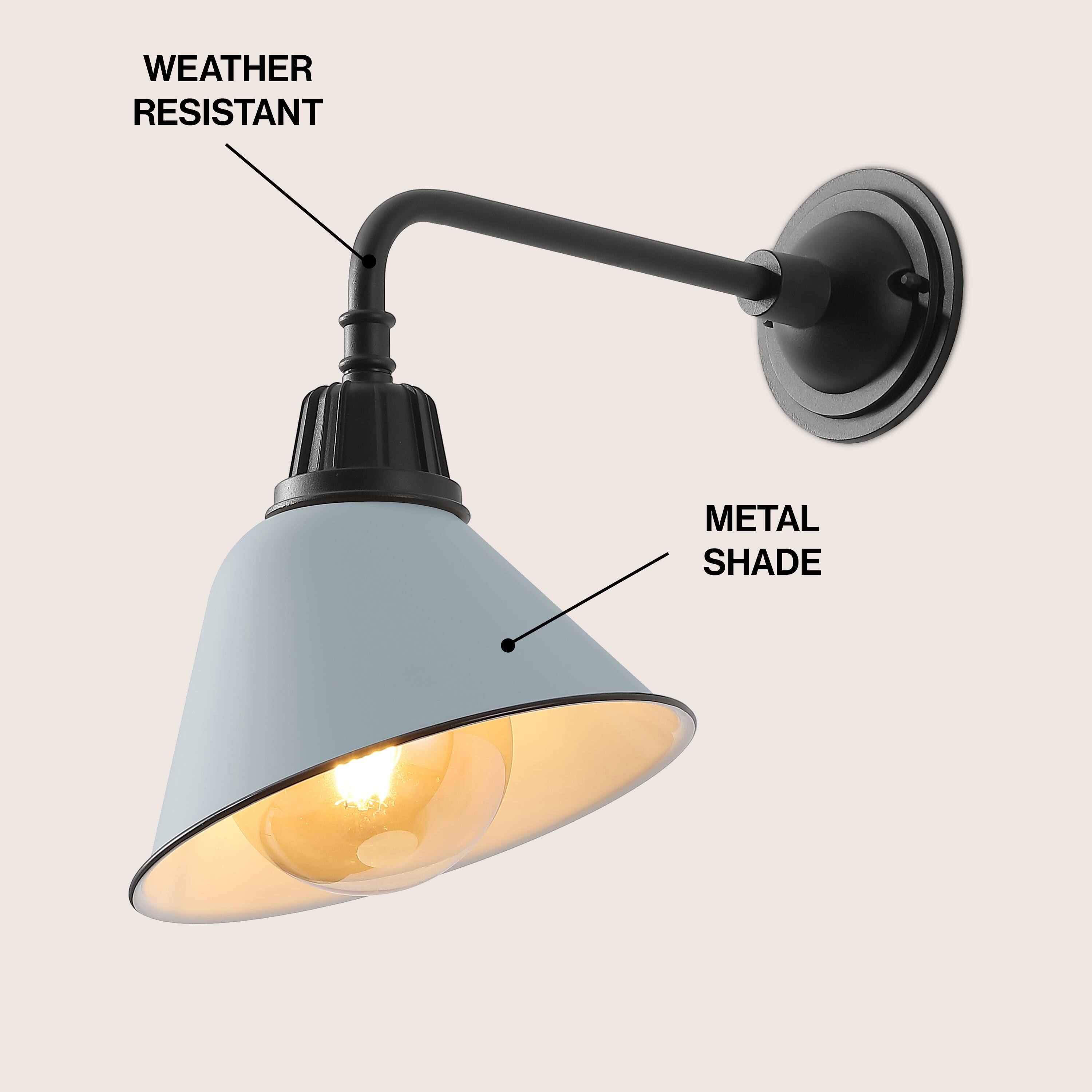 WEATHER RESISTANT METAL SHADE