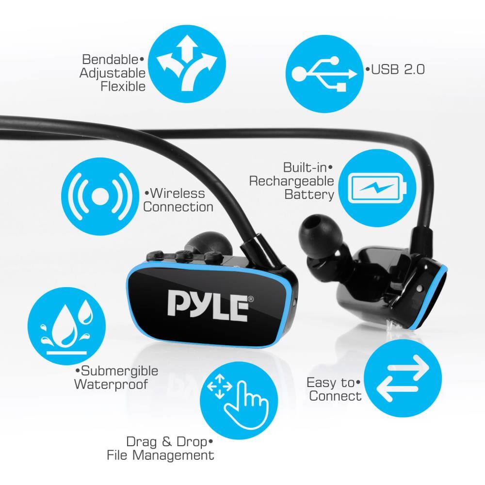 Bendable Adjustable Flexible USB 2.0 Built-in Rechargeable Wireless Battery Connection PYLE Submergible Waterproof Easy to Connect Drag & Drop File Management