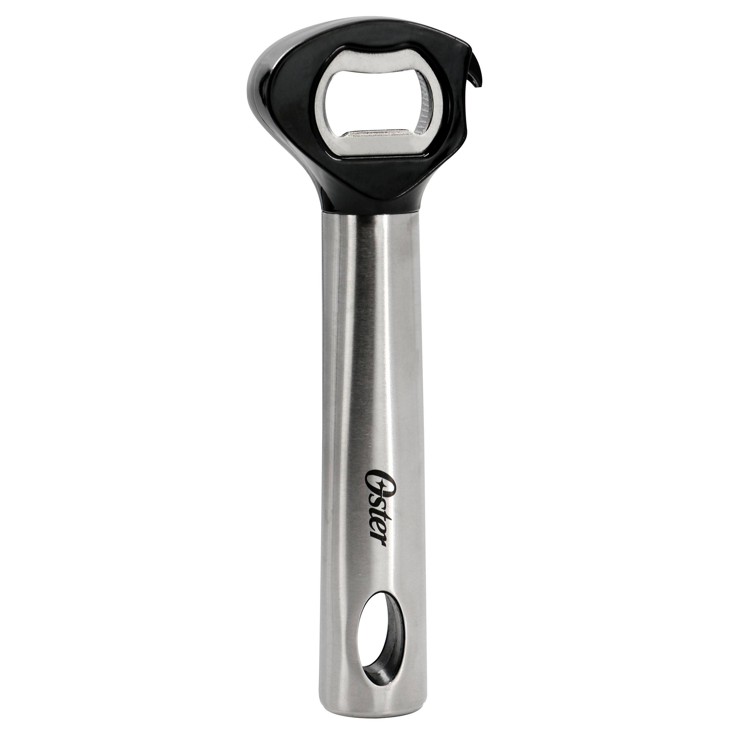 Front. Oster - Oster Baldwin 6 Inch Manual Stainless Steel Bottle Opener - Silver.
