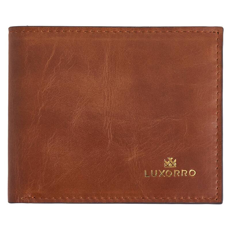 Alt View 9. Luxorro - Sleek Leather Wallet - Dark Brown.