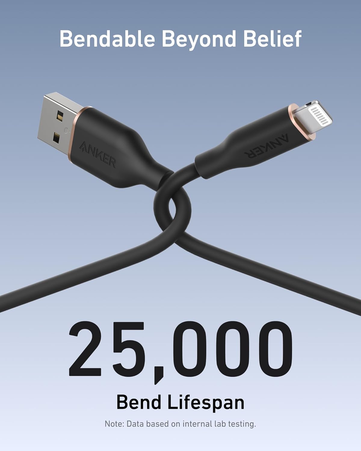 Bendable Beyond Belief

C- ANKER ANKER

25,000 Bend Lifespan

Note: Data based on internal lab testing.