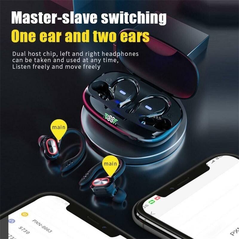 Master-slave switching  
One ear and two ears  

Dual host chip, left and right headphones can be taken and used at any time, Listen freely and move freely  

main  
main  

S730  
PXX-8663