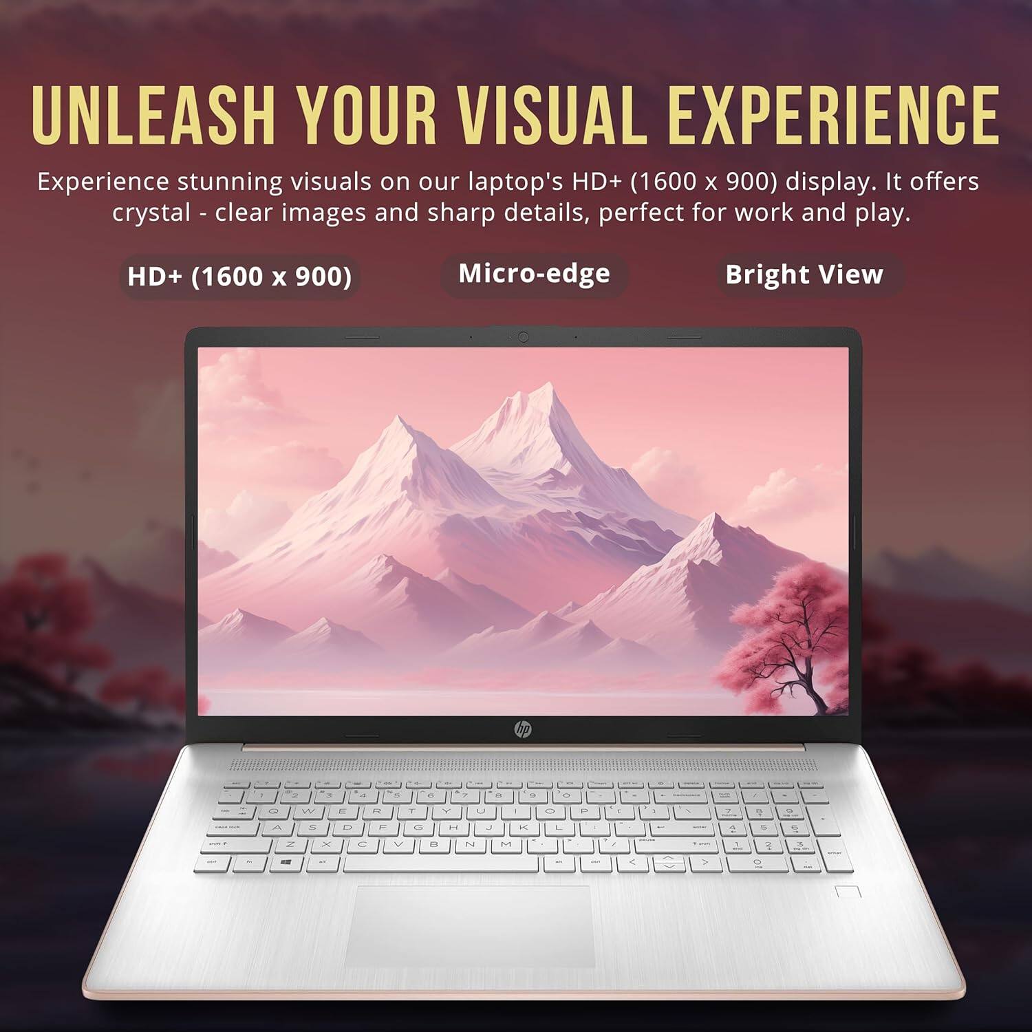 UNLEASH YOUR VISUAL EXPERIENCE

Experience stunning visuals on our laptop's HD+ (1600 x 900) display. It offers crystal-clear images and sharp details, perfect for work and play.

HD+ (1600 x 900) Micro-edge Bright View