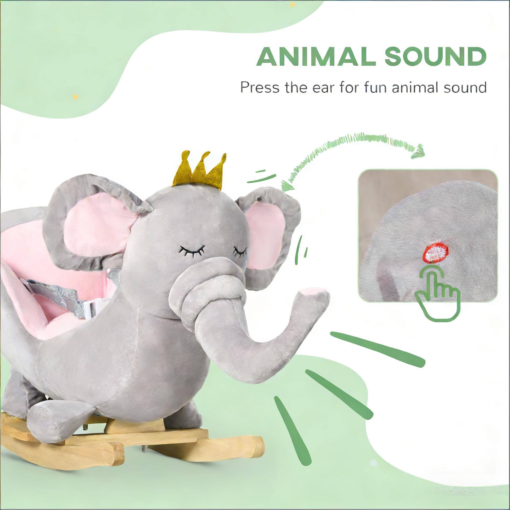 ANIMAL SOUND  
Press the ear for fun animal sound