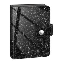 Kitcheniva - Mini Photo Album Book For 2x3 Inch 52 Pockets For Fujifilm - Glittering Black
