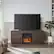 Alt View Zoom 33. Camden&Wells - Greer Log Fireplace TV Stand for Most TVs up to 65" - Alder Brown.