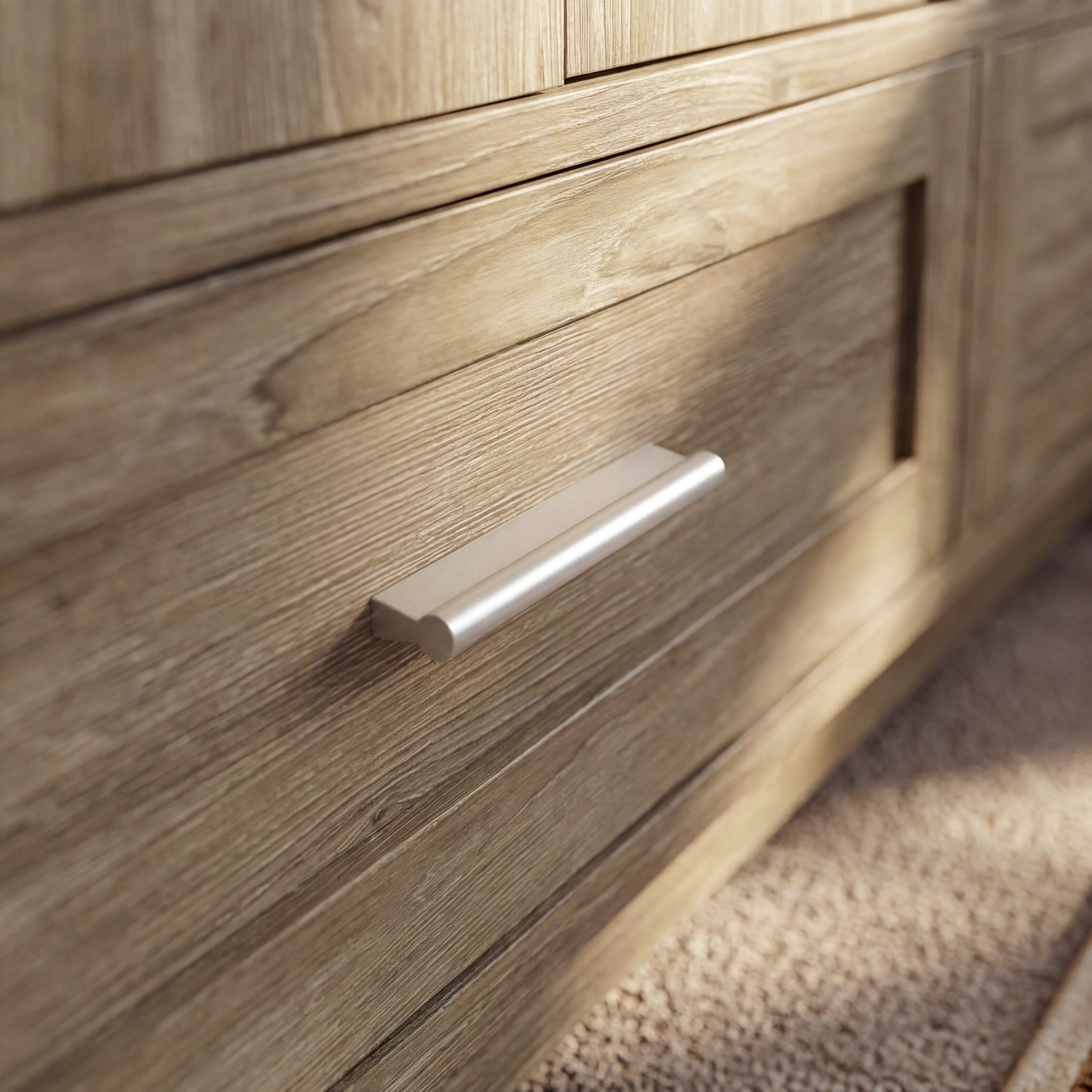 Alt View 6. Famapy - Glass Door Display Bookcase, Wood Grain Storage Cabinet with Fixed Shelves.