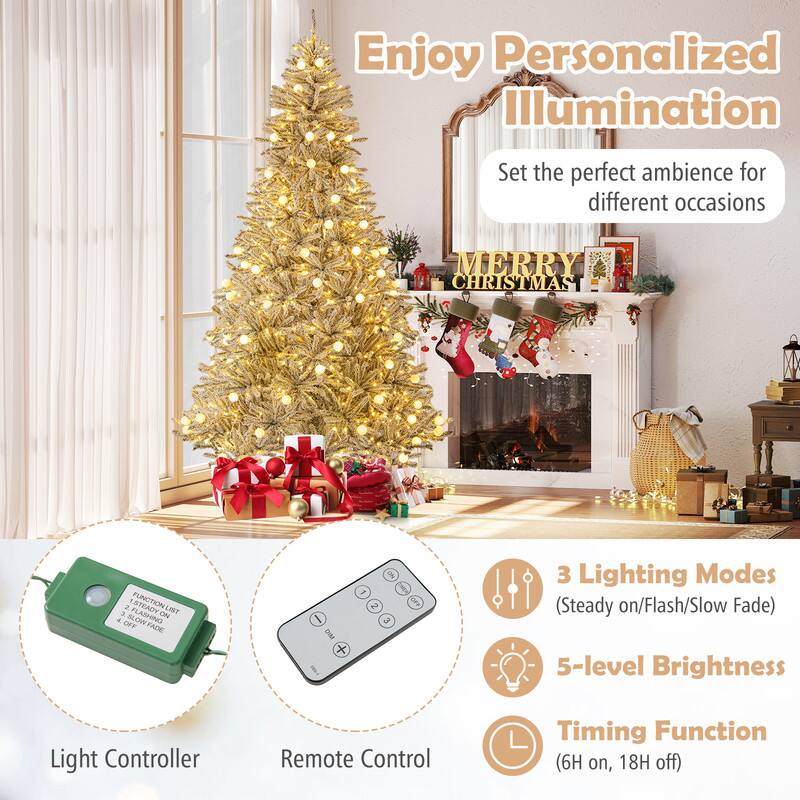 Enjoy Personalized Illumination  
Set the perfect ambience for different occasions  
MERRY CHRISTMAS  

3 Lighting Modes (Steady on/Flash/Slow Fade)  
5-level Brightness  
Light Controller  
Remote Control  
Timing Function (6H on, 18H off)