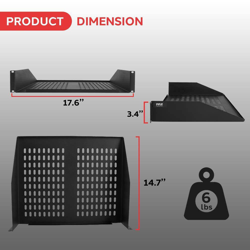 PRODUCT DIMENSION  
17.6" x 3.4" x 14.7"  
6 lbs