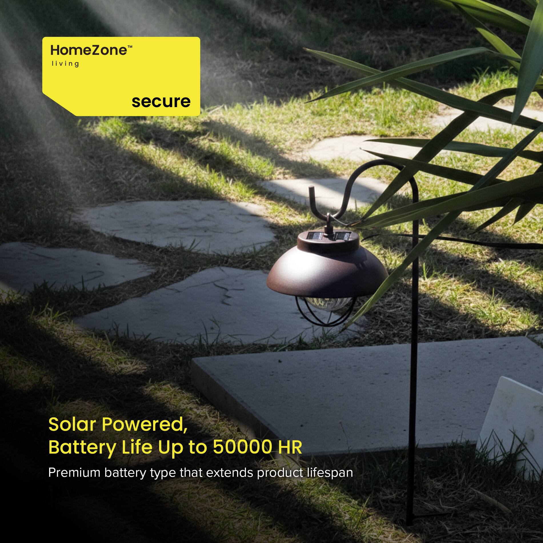 - HomeZone™ living secure
- Solar Powered, Battery Life Up to 50000 HR
- Premium battery type that extends product lifespan