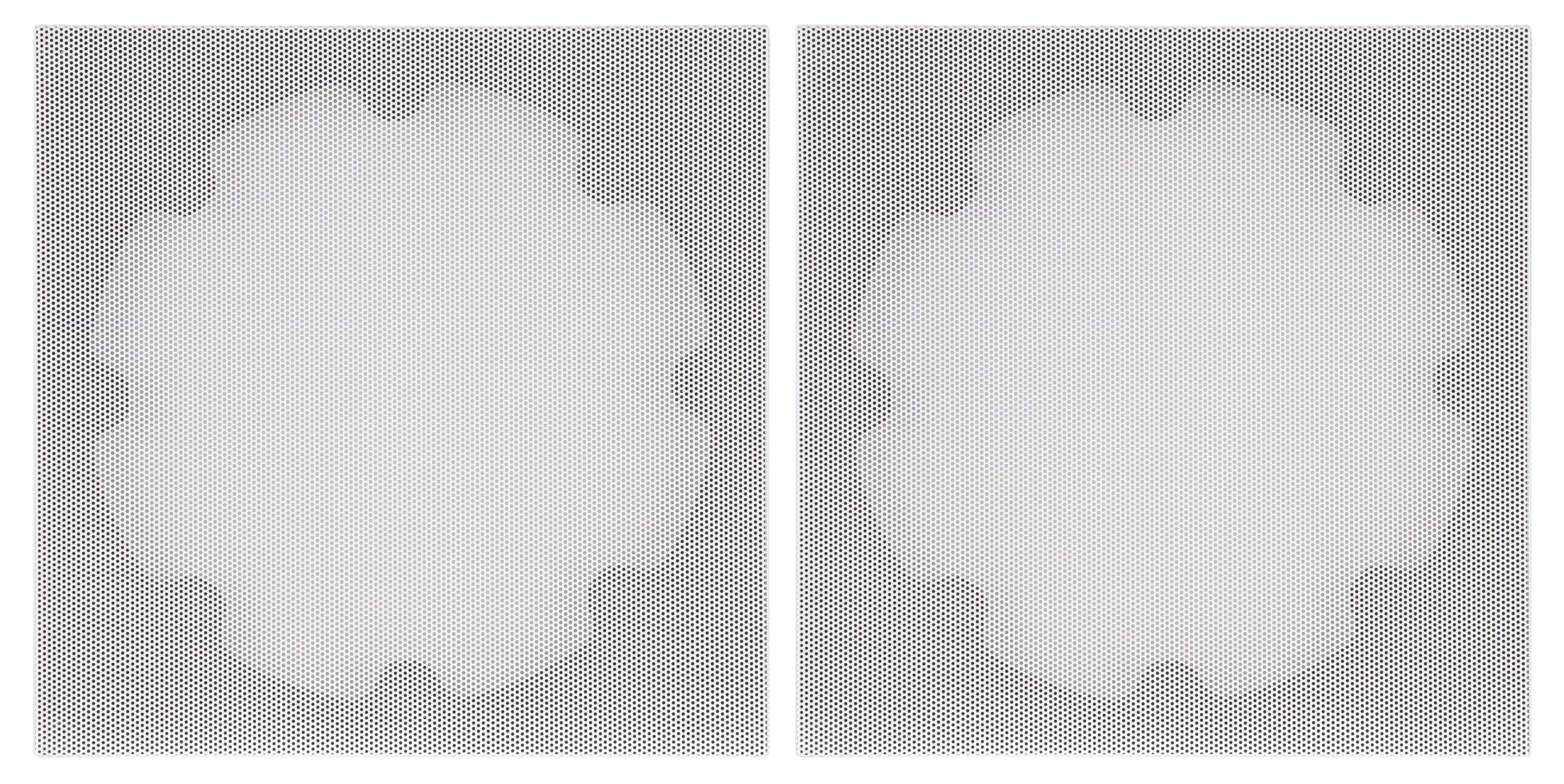 Front. Sonance - XPC-6SQ-NT - Visual Experience Extreme 6" Medium Trimless Square Adapter with Grille (2-Pack) - Paintable White.