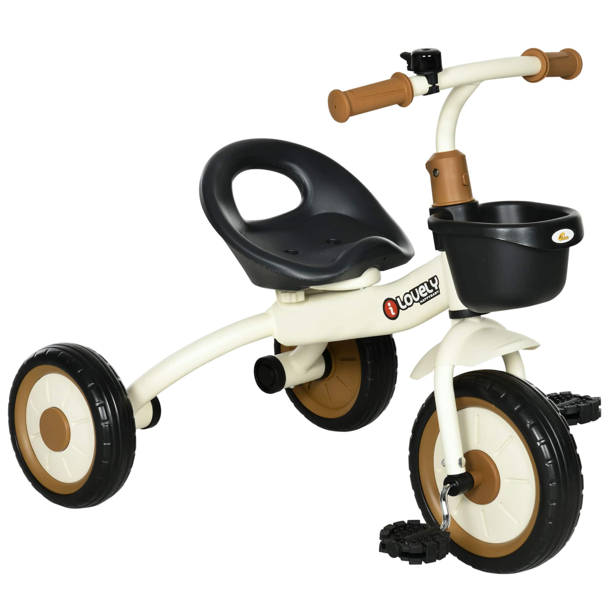Qaba - Toddler Tricycle, 2-5 Years, Adjustable Seat, Kids Trike, Toddler Bike, Basket, Bell, Handlebar Grips price history on PriceWatchPro