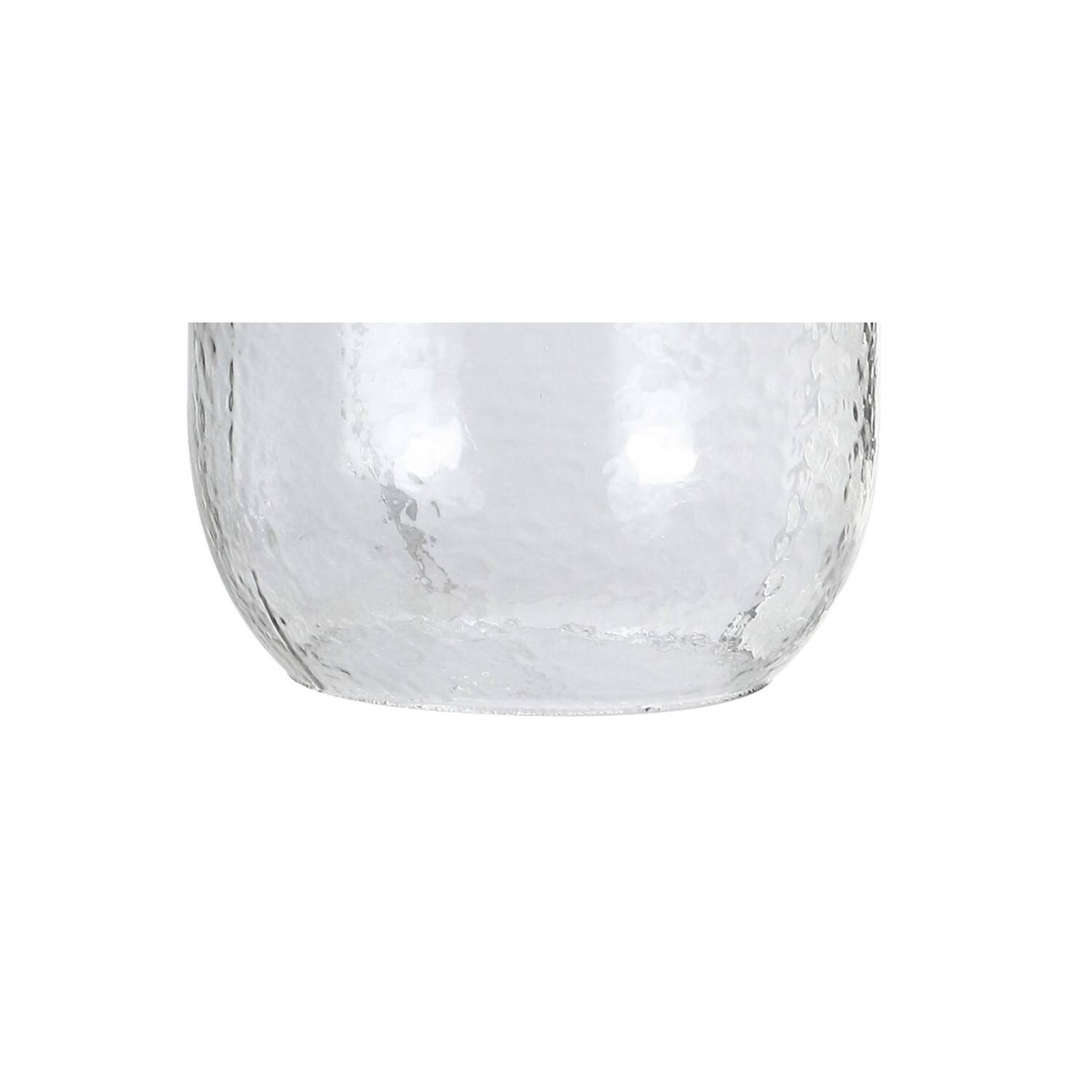 Alt View 4. Jonathan Y - Stevens 25.5" Glass LED Table Lamp, Clear/Brass - Gold.