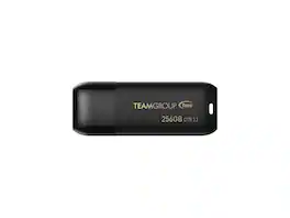 Team Group - TEAMGROUP C175 256GB USB 3.2 Flash Drive, 100MB/s Speed, Matte/Glossy Design (TC1753256GB01) - Black