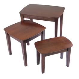 Winsome Wood - Bradley 3-Pc Nesting Table Set - Walnut