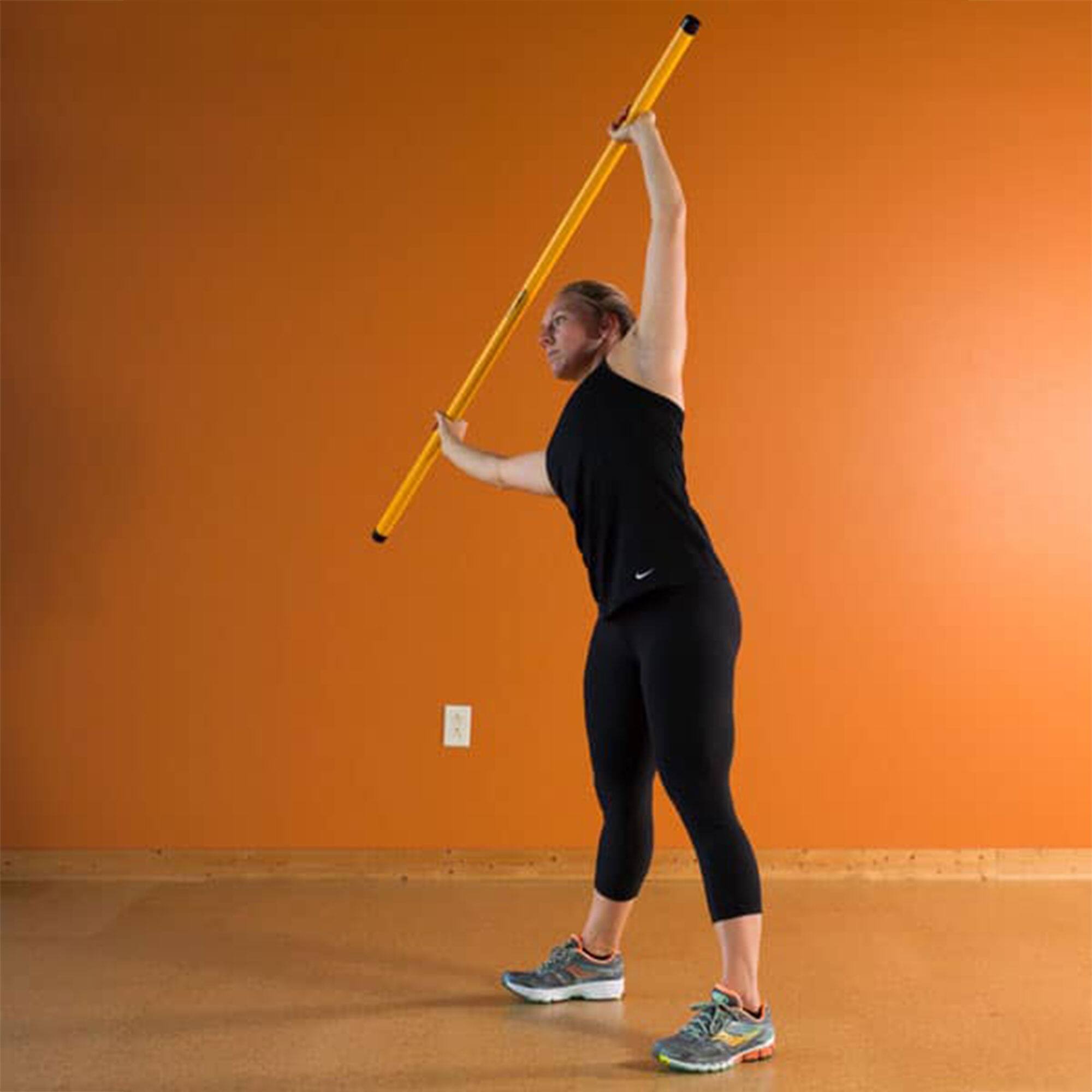 Alt View 3. Prism Fitness - Prism Fitness 5 Pound Smart Stick for Balance, Alignment, and Range of Motion - Yellow.