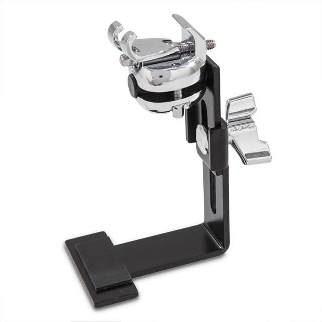 Front. Gibraltar Hardware - Bass Drum Pedal Riser for Floor Tom, Converts Floor Tom into Compact Kick Drum by Clamping to Batter Hoop.